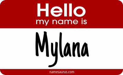 Hello my name is Mylana png download
