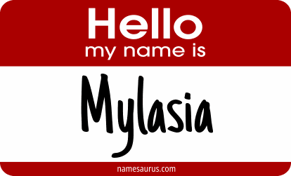 Hello my name is Mylasia png download