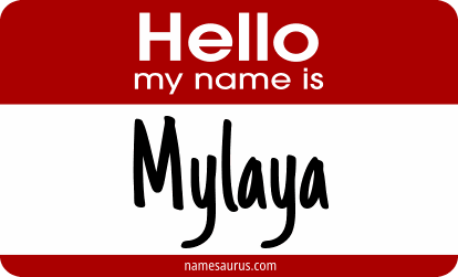 Hello my name is Mylaya png download