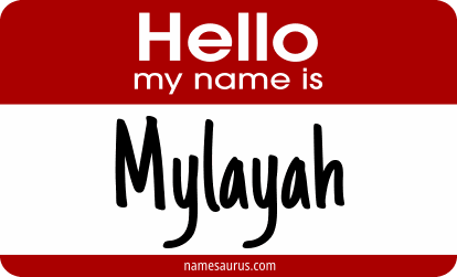 Hello my name is Mylayah png download