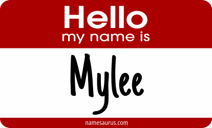 Hello my name is Mylee png download