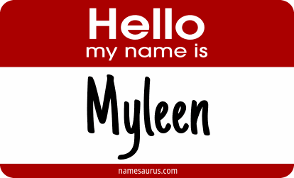 Hello my name is Myleen png download