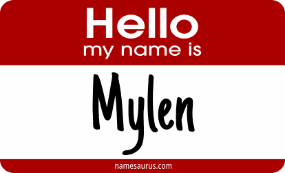 Hello my name is Mylen png download