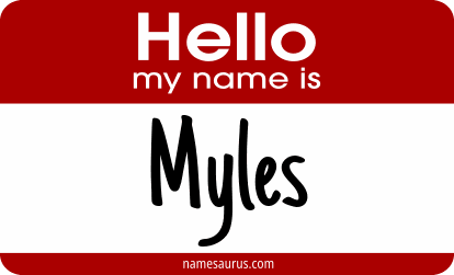 Hello my name is Myles png download