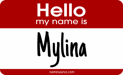 Hello my name is Mylina png download
