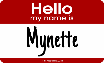 Hello my name is Mynette png download