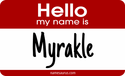 Hello my name is Myrakle png download