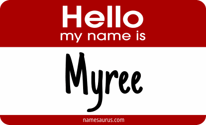 Hello my name is Myree png download