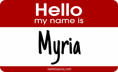 Hello my name is Myria png download