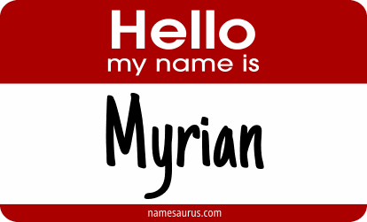 Hello my name is Myrian png download