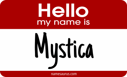 Hello my name is Mystica png download