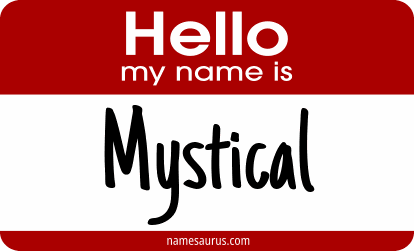 Hello my name is Mystical png download