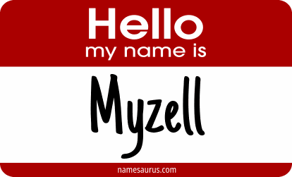 Hello my name is Myzell png download
