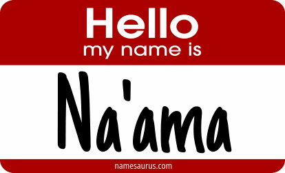 Hello my name is Na'ama png download