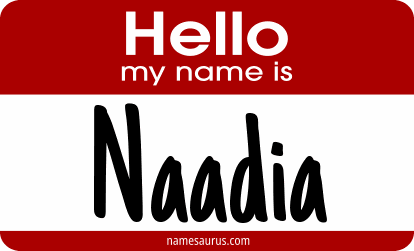 Hello my name is Naadia png download