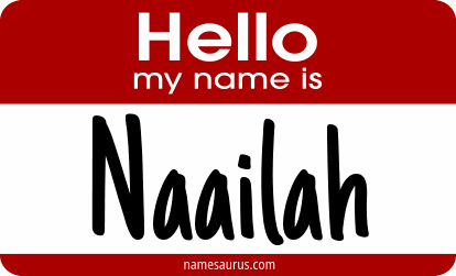 Hello my name is Naailah png download