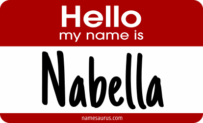 Hello my name is Nabella png download