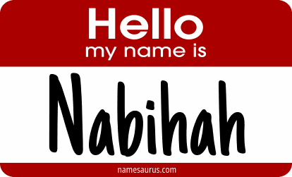 Hello my name is Nabihah png download