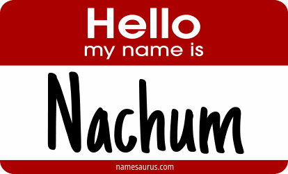Hello my name is Nachum png download