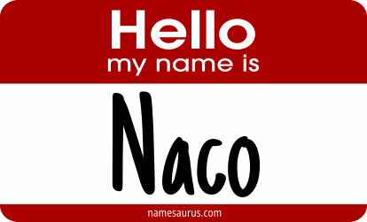 Hello my name is Naco png download