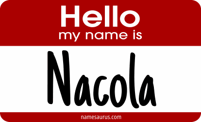 Hello my name is Nacola png download