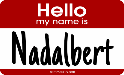 Hello my name is Nadalbert png download