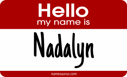 Hello my name is Nadalyn png download