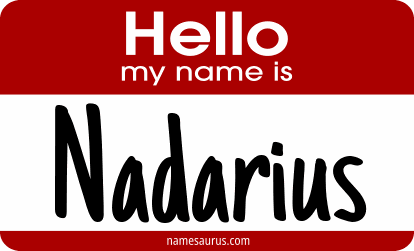 Hello my name is Nadarius png download