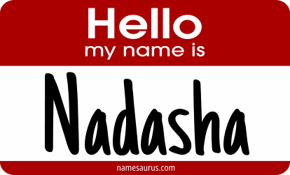 Hello my name is Nadasha png download