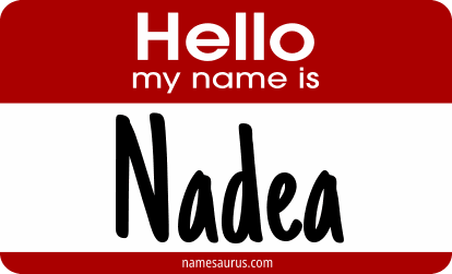 Hello my name is Nadea png download