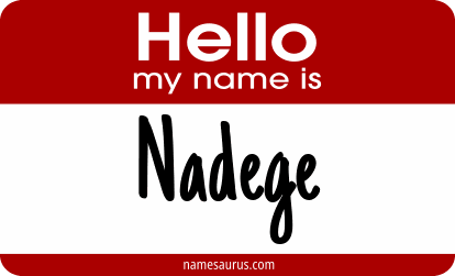 Hello my name is Nadege png download