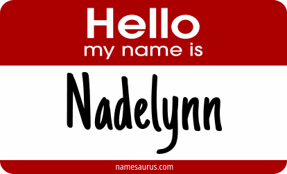 Hello my name is Nadelynn png download