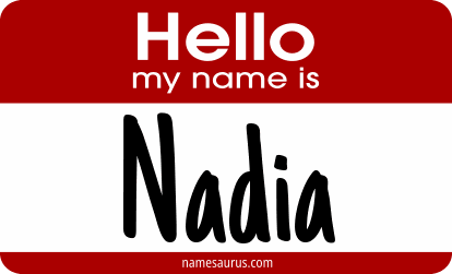 Hello my name is Nadia png download