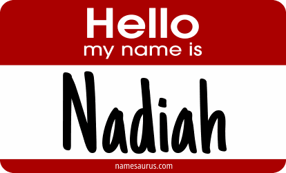 Hello my name is Nadiah png download