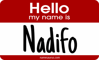 Hello my name is Nadifo png download