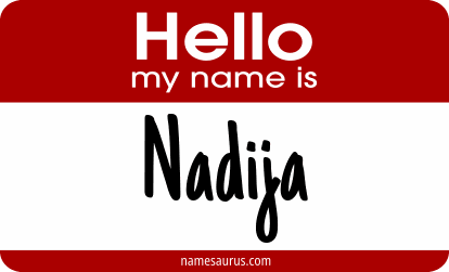Hello my name is Nadija png download