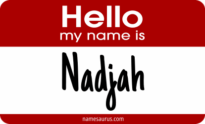 Hello my name is Nadjah png download