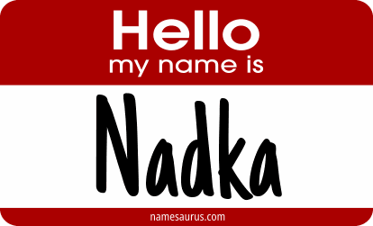 Hello my name is Nadka png download