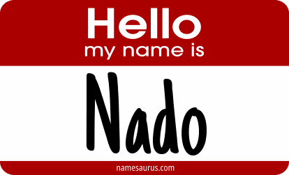 Hello my name is Nado png download