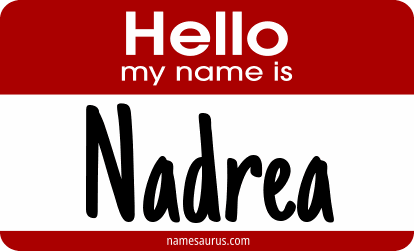 Hello my name is Nadrea png download