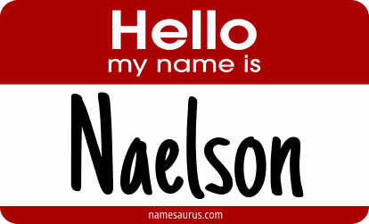 Hello my name is Naelson png download