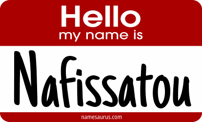 Hello my name is Nafissatou png download