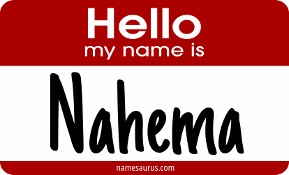 Hello my name is Nahema png download