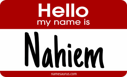 Hello my name is Nahiem png download