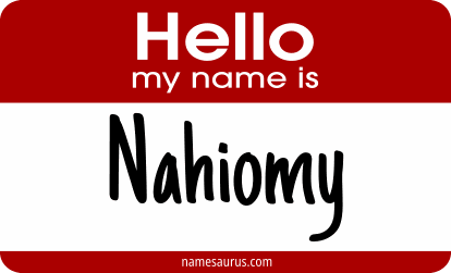 Hello my name is Nahiomy png download