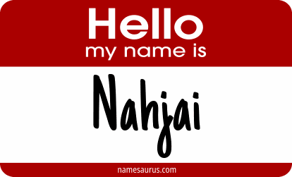 Hello my name is Nahjai png download