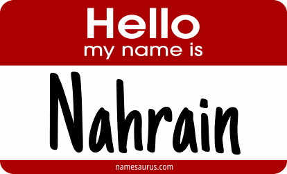 Hello my name is Nahrain png download
