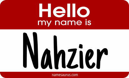 Hello my name is Nahzier png download