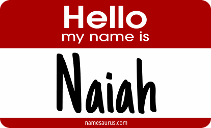 Hello my name is Naiah png download