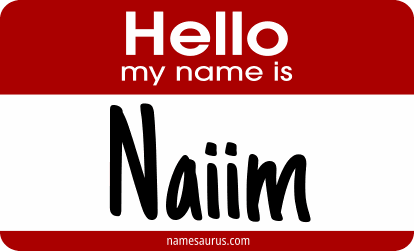 Hello my name is Naiim png download